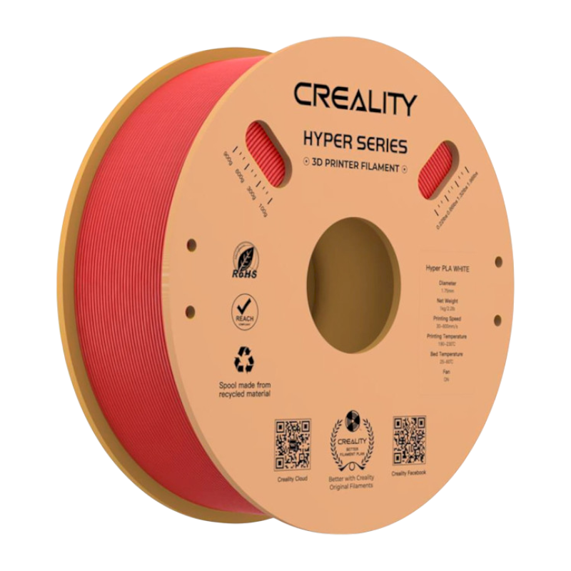 Філамент (пластик) для 3D принтера CREALITY Hyper PLA 1кг, 1.75мм, червоний (3301010342)